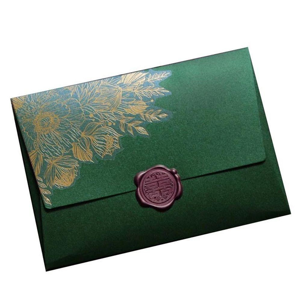 Vintage Bronzing Pattern 125mmX175mm Invitation Card Paper Envelopes Envelope Bag Wedding Envelopes