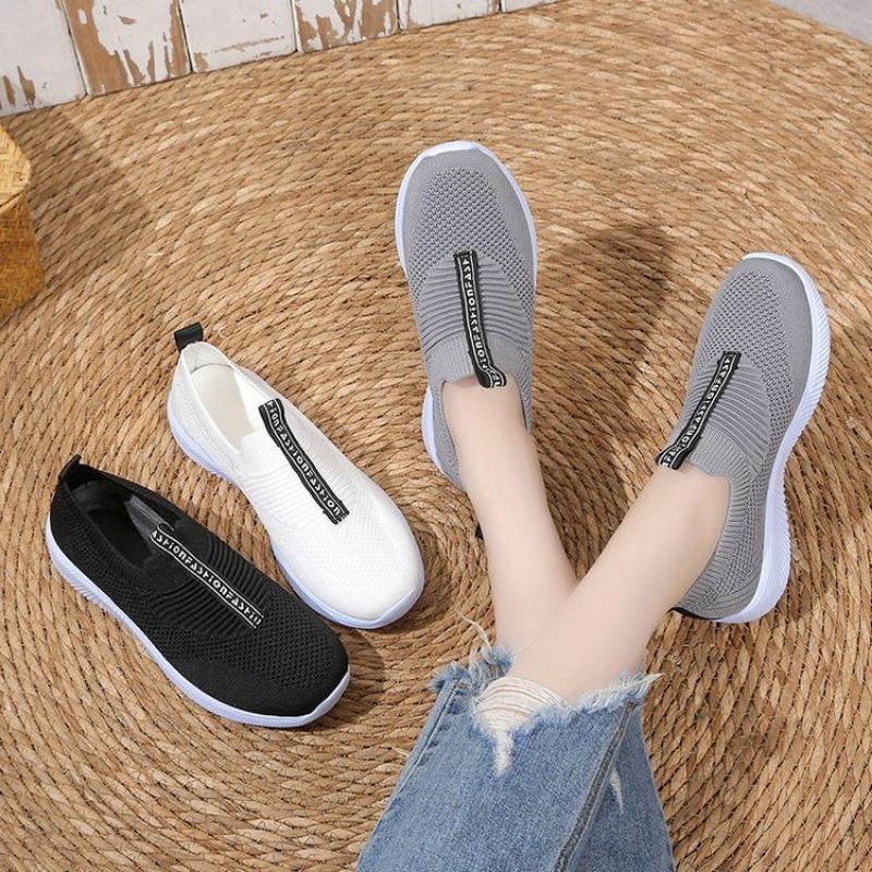 Новые весенние и летние женские кроссовки Fly-Knit, модные универсальные кроссовки для бега, сетчатые, дышащие, повседневные, для студентов