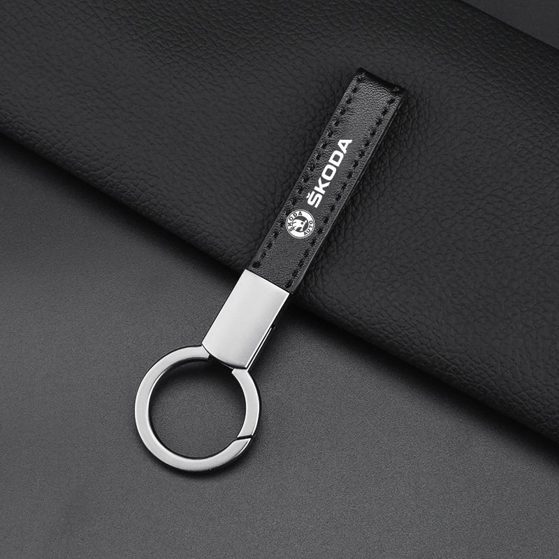 Car Braided Rope Keychain Keyring Key Holder Couple Gifts for Skoda SCALA Superb Octavia 2 3 A4 A5 Fabia Kamiq Kapoq Kodiaq Rapid