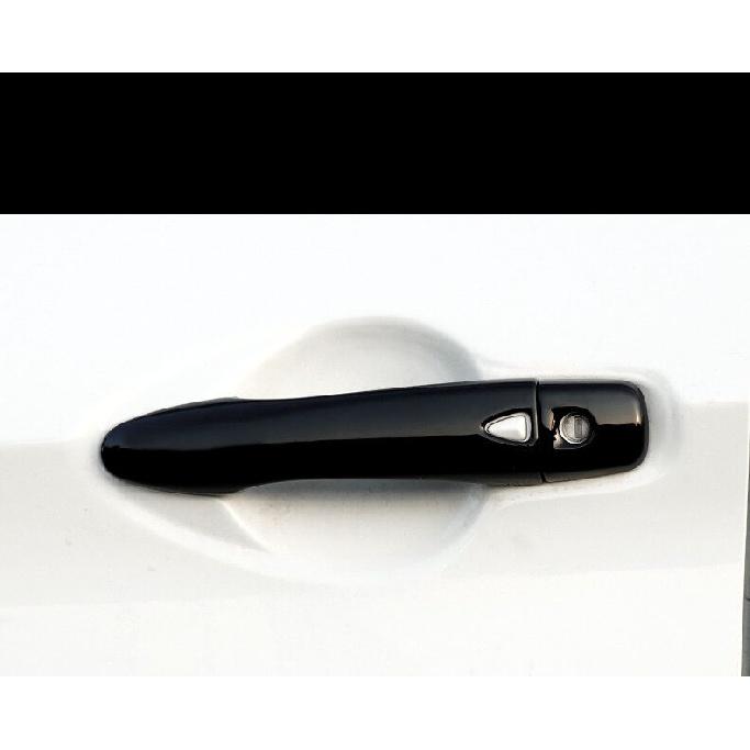 Глянцевая черная хромированная наклейка на дверную ручку автомобиля для Nissan Almera Versa 2022 MK4 N18, стильная