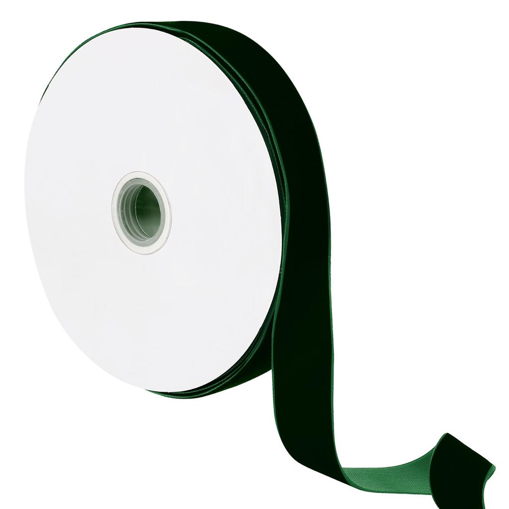 Бархатная лента 25 мм, рождественские кружевные ленты, оптовая продажа, подарочная упаковка, украшения ручной работы, праздничные украшения для вечеринок. (20 ярдов/рулон)
