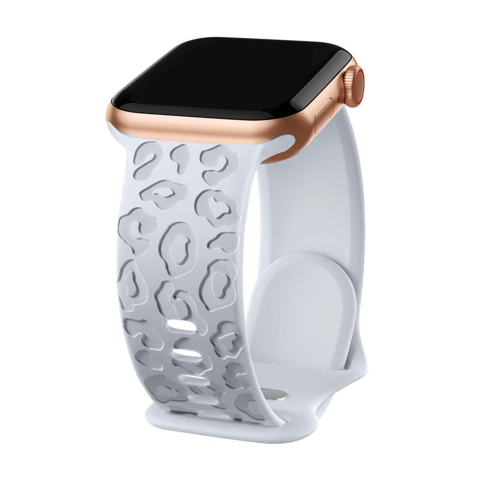 Ремешки с гравировкой леопарда для Apple Watch Band 45 мм 44 мм 49 мм 41 мм 46 40 мм Correa Bracelet Iwatch Series 10 9 8 7 SE 6 5 3 Ultra 2