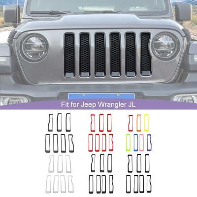 Наклейки для автомобильной решетки ABS, декоративные наклейки для Jeep Wrangler JL, JT Gladiator 2018, аксессуары для экстерьера автомобиля
