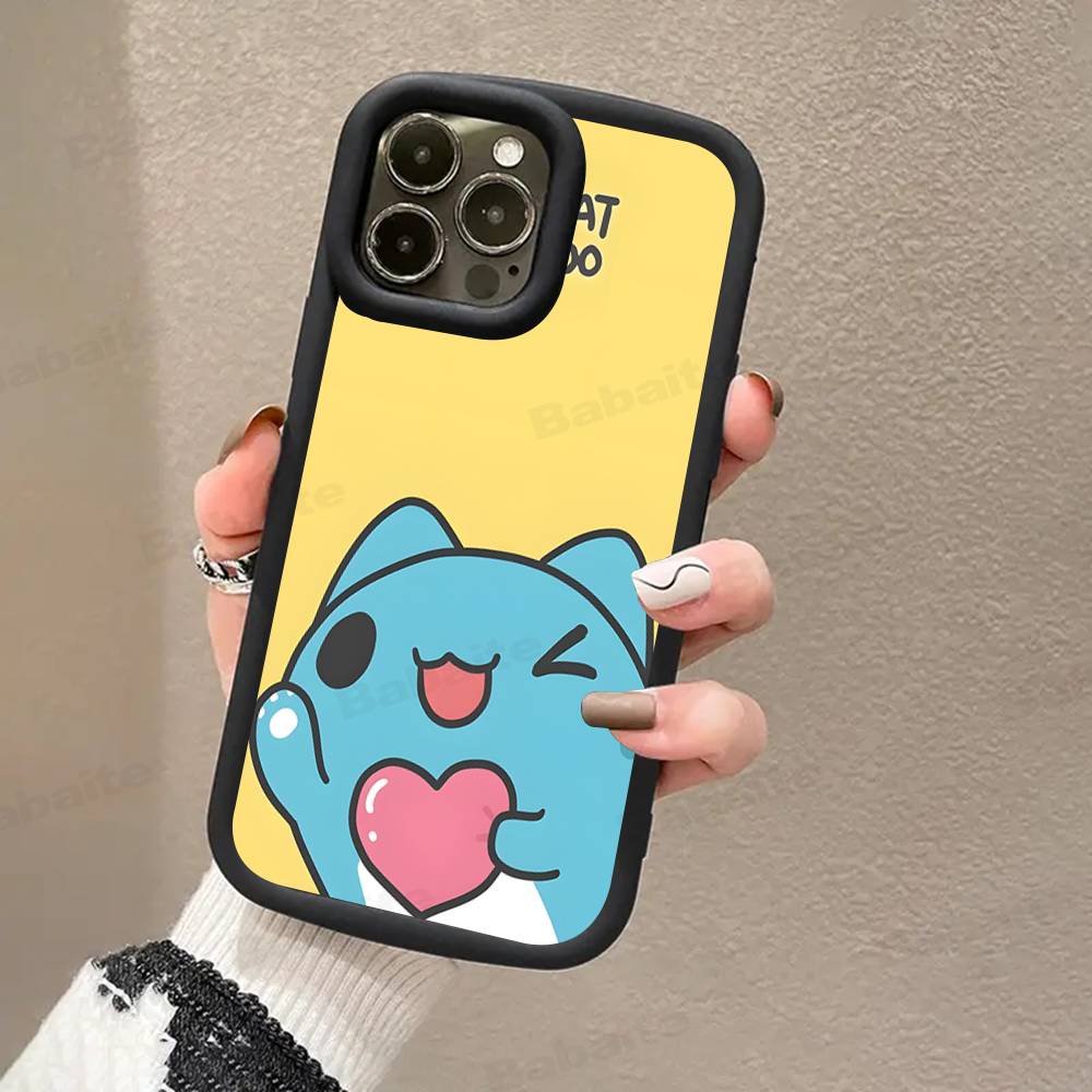 Милый чехол для телефона Bugcat Capoo для iPhone 16 15 14 Plus 13 12 11 17 Pro Max Pro Мягкая крышка