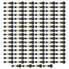 100Pcs Universal TR412 TR413 TR414 Snap-in Car Tubeless Tyre Valve Stems Rubber Alloy Vacuum Tire Air Valve for Auto Motorcycle