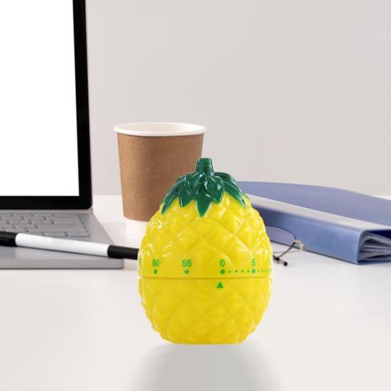 Кухонный таймер в форме ананаса с механическим вращением и ручным таймером обратного отсчета. Кухонные принадлежности.