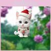Car Accessories Acrylic Cartoon Cat Pendant Festive Vehicle Decoration Supplies