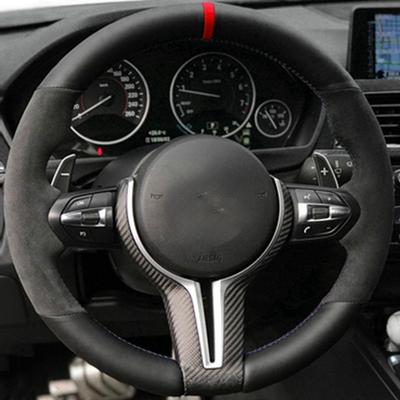 Чехол на руль автомобиля Противоскользящая замшевая кожа Для BMW M Sport 1 серии F20 M135i M140i M235i M240i X1 F21 F48 X2 F39 X3 F25