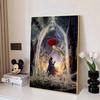 Disney 5D DIY Алмазная живопись, Красавица и Чудовище, Тема Волшебной Розы, Иллюстрация, Вышивка, Мозаика, Вышивка крестом, Декор для дома, Подарок, Поделки