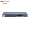 Управляемый гигабитный коммутатор Hikvision с 18 портами, 16 портов PoE, штекер CN (адаптер в комплекте)
