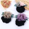 Gift For Mom Bank Staff Korean Style Headdress Women Hairpin Flower Bun Net Snood Hair Accessories