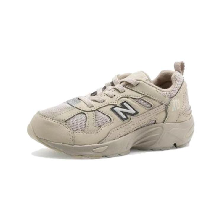 New Balance Спортивные кроссовки NB 878 с амортизацией, износостойкие, низкие, для бега, детские, цвет молочный чай, для детей 3-7 лет, PV878KOB