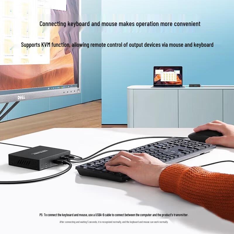 Ugreen 4K HDMI KVM Оптоволоконный удлинитель