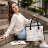 Geometric Pattern Tote Bag Daily Commute Casual Shoulder Bag Fashion Lightweight Portable Shopping Bag