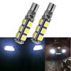 2X T10 W5W 5050 13SMD 9SMD белые внутренние светодиодные лампы для автомобиля, клиновидные лампы для чтения, супер яркие, DC 12 В