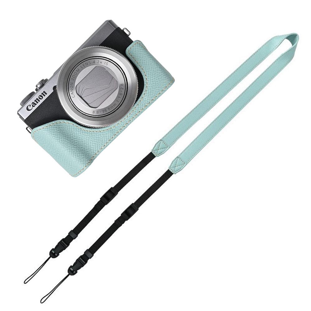 G7X2 G7X3 PU Получехол для камеры для Canon PowerShot G7X Mark II III Крышка с отверстием для аккумулятора с ремешком