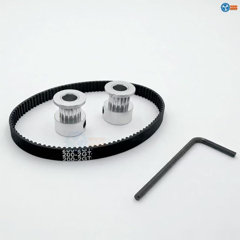 2GT GT2 Timing Pulley 20/22/24/25/30T K-Type Bore 3-12mm Width 6/9/10/15mm Synchronous Timing Pulley