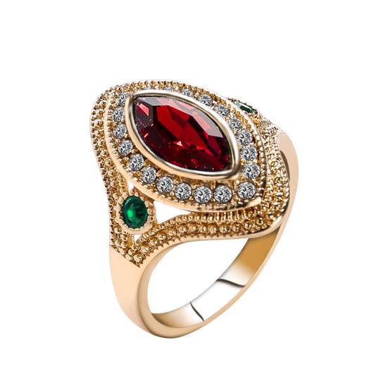 Винтажное женское кольцо на палец со стразами, вечерние свадебные украшения, подарок, размер 7–10