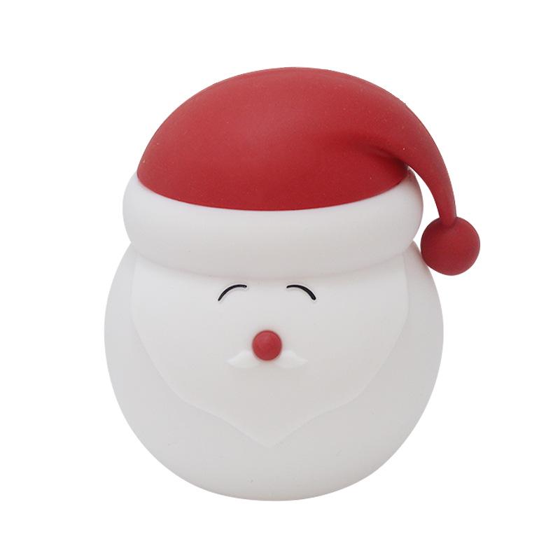 Santa Claus Silicone Night Light - Christmas Decorative Tap Light for Living Room Ambiance