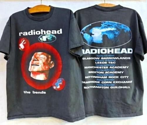 RADIOHEAD The Bends Pablo Honey классическая футболка унисекс с коротким рукавом, 2 стороны