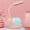 2-в-1 держатель для ручек с зарядкой в виде улитки, настольная лампа, складная защита для глаз от USB, ночник для спальни, ночник для чтения