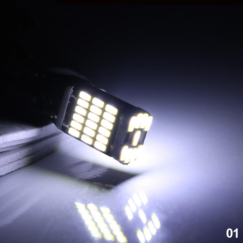 2 шт. DC 12 В автомобильный фонарь заднего хода T15 W16W 45 SMD 4014 высокомощная автомобильная лампочка белый желтый красный указатель поворота светодиодный свет Canbus