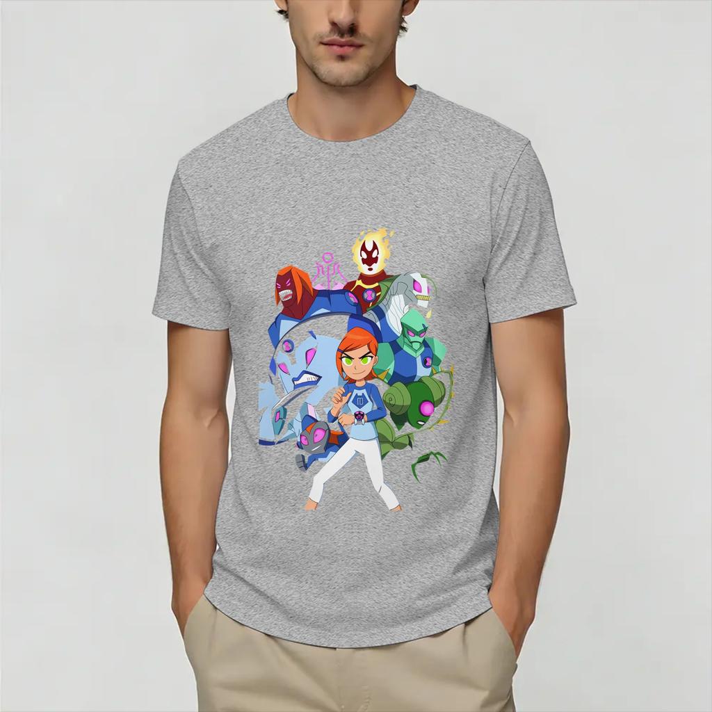 Novelty Ben 10 Aliens TShirts Unisex Round Collar Pure Cotton T Shirt Short Sleeve Tees 4XL 5XL 6XL Tops