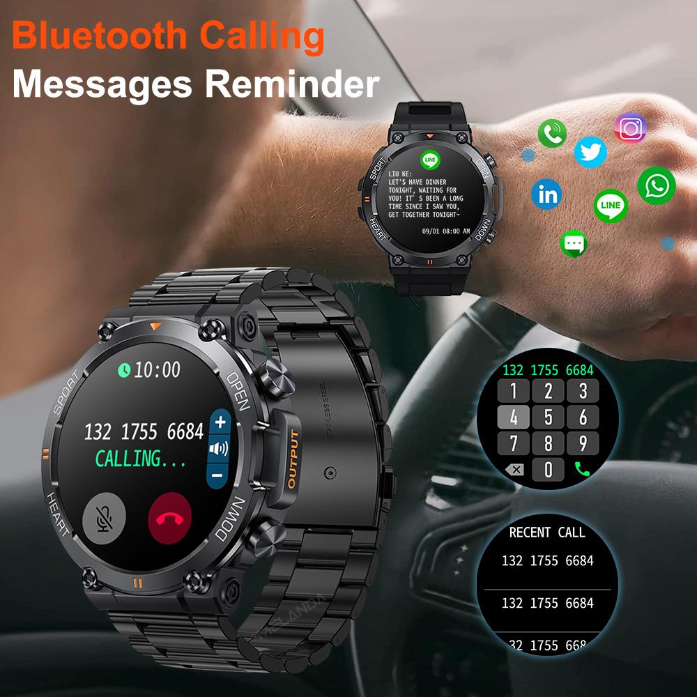 MEVADEN Новые 1,39-дюймовые мужские Bluetooth-смарт-часы с функцией вызова, спортивные фитнес-трекеры, мониторы сердечного ритма, умные часы для Android IOS 400 мАч MD56