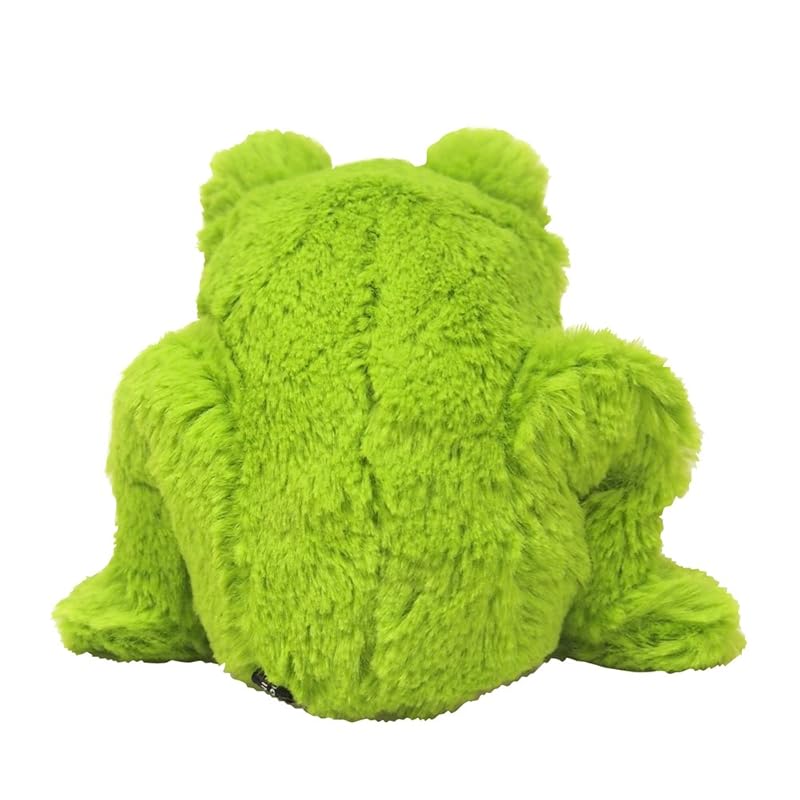 Sun Lemon Fluffy Frog Small Stuffed Animal Toy, 12.9 x 7.2 x 15cm