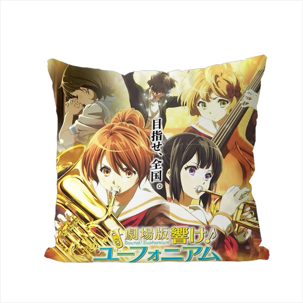 Чехол на подушку Sound Euphonium 3 для автомобиля, дивана, декоративный домашний, двусторонний принт, плюшевая квадратная декоративная подушка, чехол