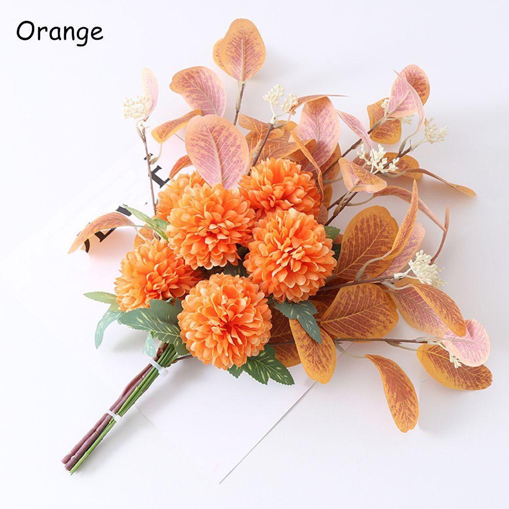 Wedding Nordic Bouquet Hydrangea Artificial Flowers Silk Flower Fake Flowers Chrysanthemum Ball