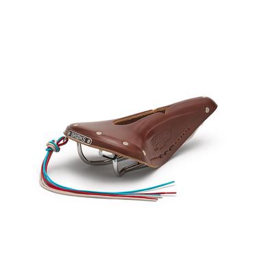 BROOKS Кожаное седло Традиционная классическая модель с перфорированными отверстиями B17 IMPERIAL CHROME A.BROWN