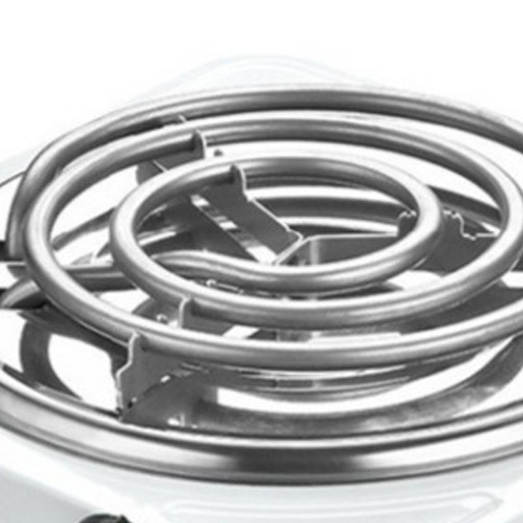 Электрическая одноконфорочная варочная панель 1000 Вт спиральная белая с защитой от перегрева, регулируемая, универсальная, портативная