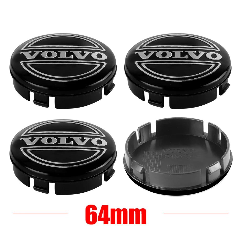 4pcs 56/60/64mm Car Wheel hub Center Cap Badge Covers Sticker For Volvo Rdesign V60 V40 XC90 S60 C30 XC60 V50 V70 S90 Olestar