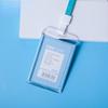 Double-sided, Staff Work Card Cover, Pass Access Card Holder, Name Badge Holder, ID Tag, Bus Card Sleeve, with Lanyard