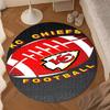 Kansas City Chiefs Pattern Round mat, Anti-slip Circle Carpet Chair rug For livingroom,Bedroom, doormat home decor Gift Christmas Gifts