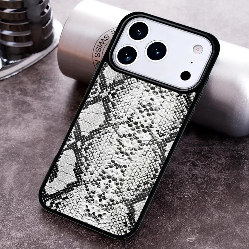 Чехол для телефона с текстурой змеиной кожи для iPhone 17, 16e, 15, 14, 13, 12, 11, Mini, Pro, MAX, мягкий силиконовый чехол