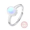 Classic Oval Aquamarine Opal Couple Ring for Women Genuine S925 Sterling Silver Valentine's Day Gift Jewelry 925 Sterling Silver Rings for Women