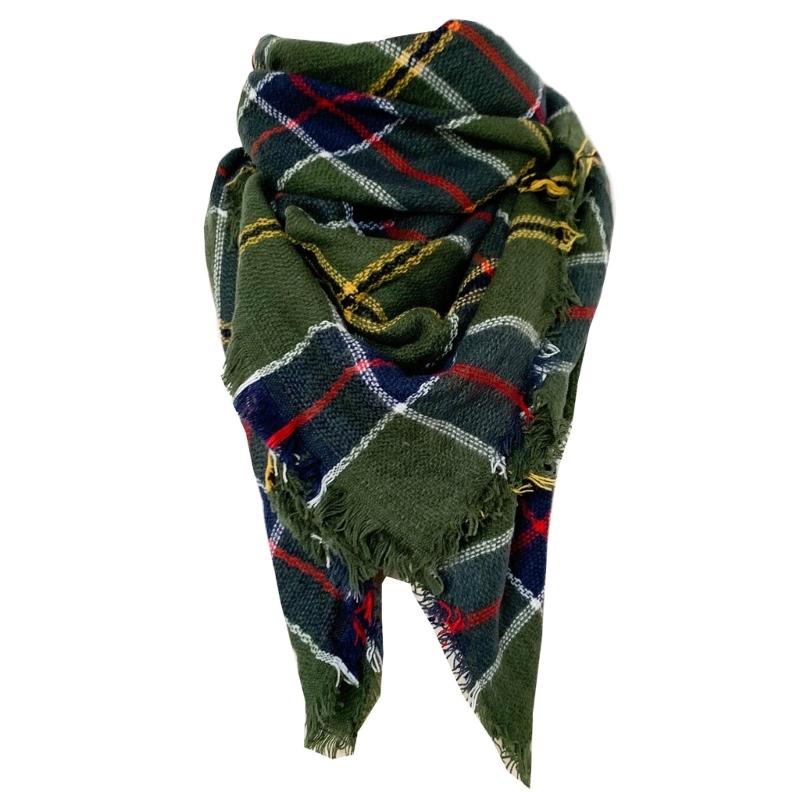 Женский зимний шарф фишу на ощупь как кашемир с яркой зимней шалью-накидкой Зимняя офисная накидка Легко сочетающийся фишу