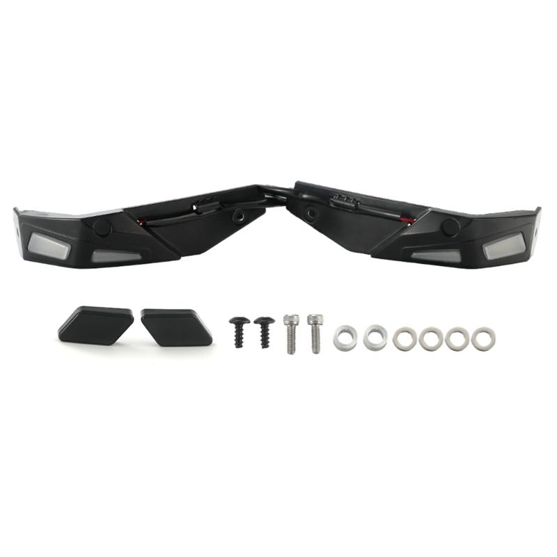 1 Pair Handguards with LED Lights for Can Am Ryker 600 900 Sport & Rally Edition Hand Guards Protector Kit & LED Lamp