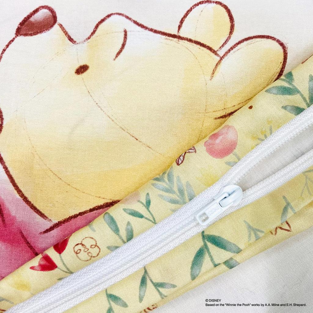 MORIPiLO Подушка Morishita Винни-Пух 40x30 см, моющаяся, с чехлом, мягкая игрушка, подушка с персонажами Disney, желтая 4621231, детская, прибл.