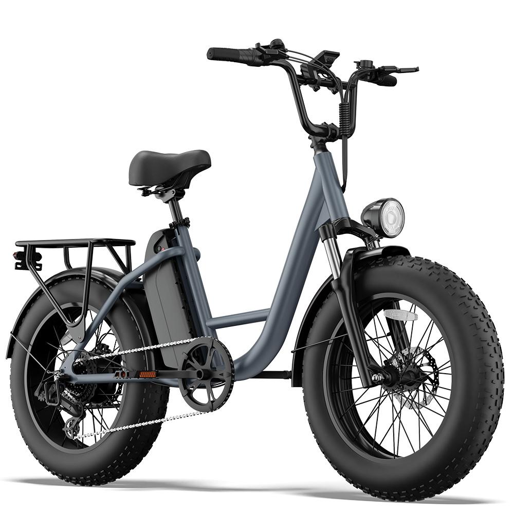 Urlife E26 Pro Electric Bicycle 750W Motor 20" Fat Tire Foldable Electric Bike 7 Speed Dual Disc Brakes 48V 15.6Ah Max Load 120Kg
