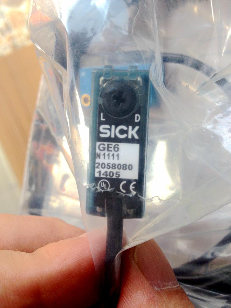 New Authentic German SICK Photoelectric Switch Models: GE6-N1111, GE6-P1111, GS6-D1311.