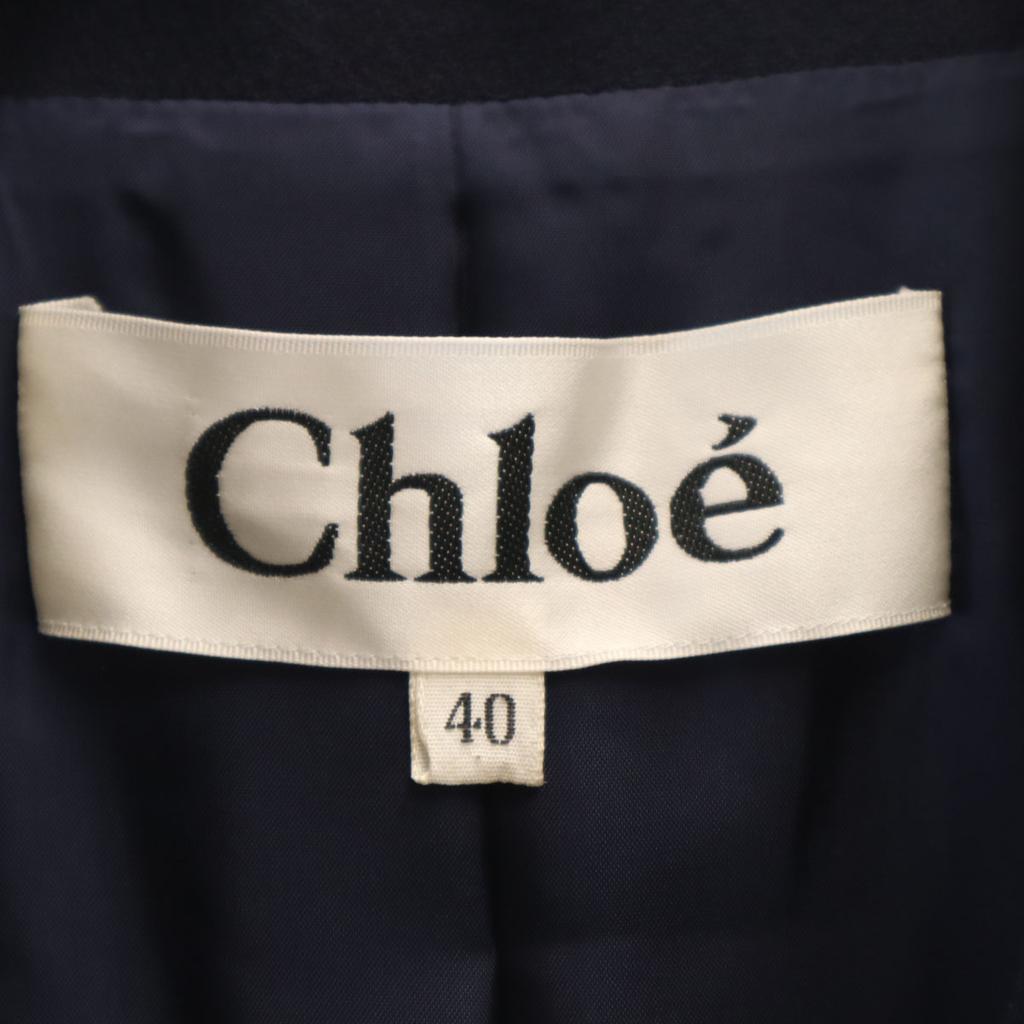 Chloe Приталенный пиджак 40 Темно-синий Женский Б/у