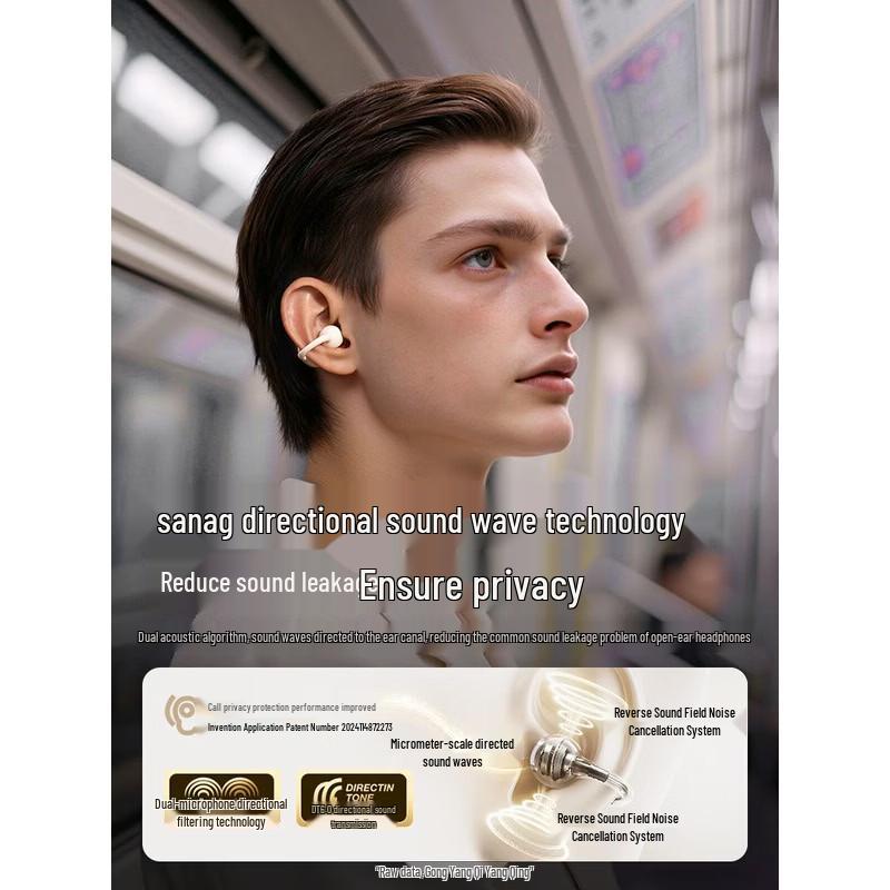 Беспроводные Bluetooth-наушники SANAG Z60S с открытым ухом и клипсой