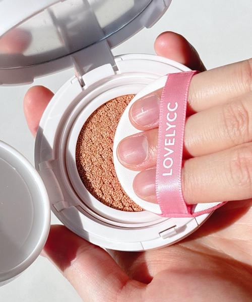 [LOVELYCC] Pink Tone-Up Cover Essence Sun Cushion & Pick Me Pink Star Sun Cream SPF 50+ PA++++ Set