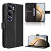 Wallet Flip Cover For Vivo V40 Lite Leather PU Phone Case Shockproof Durable Retro Case