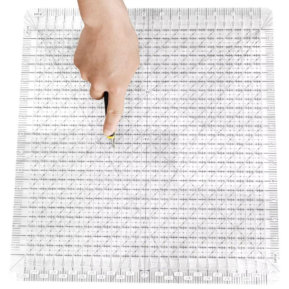 Cutting Assistant 5-in-1 Quilting Ruler Clear Fabric Cutting Ruler Arts Crafts Supplies
