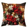 Рождественское украшение наволочка цветок свеча колокольчик наволочка гостиная диван наволочка комната украшение дома