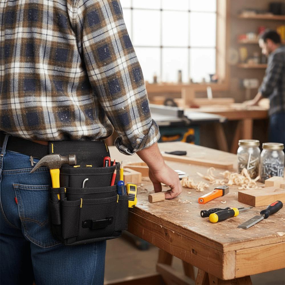 Adjustable Waist Belt Tool Bag Oxford Cloth Tool Storage Bag Electrician Tool Bag  Drill Storage